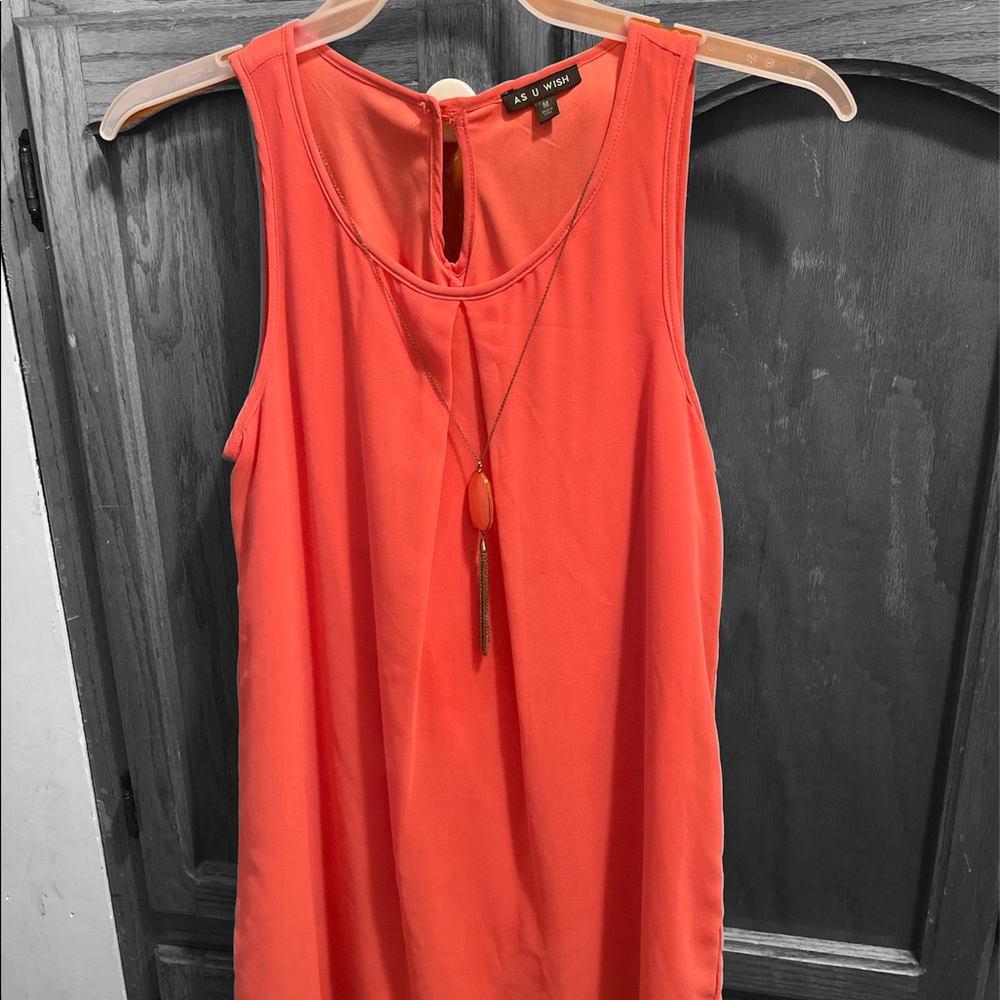 as u wish, coral dress, medium